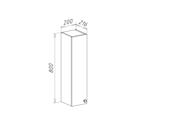 Шкаф подвесной Bellezza Лилия 20 4642424180010